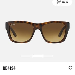 NEW Ray-ban RB4194 tortise havana sunglasses